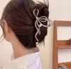 Pasador de Perla Incrustado con Diamantes Coreano, Diseño de Lujo de Moda, Pinza de Garra para la Parte Trasera de la Cabeza, Accesorio de Moda de Personalidad Nicho al por Mayor