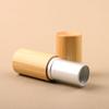 Tubo de lápiz labial de madera de bambú natural hecho a mano DIY tubo vacío de lápiz labial muestra letras para niños molde de bambú carcasa de tubo vacío 4.5g