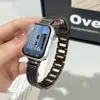 Adecuado para Apple Applewatch89 Correa Metálica de Cuatro Filas Cadena Iwatchis10Ultar Correa de Pulsera