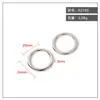 Hebilla Metálica Fina Redonda Accesorios de Ferretería para Ropa y Equipaje Hebilla Círculo Plano Forma de O Aleación de Zinc Venta al por Mayor