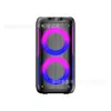 Altavoz Transfronterizo Doble de 5 Pulgadas Audio Bluetooth Portátil para Exteriores Altavoz Karaoke Tarjeta Micrófono Inalámbrico Audio para KTV en Casa