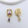 Dorado Cobre de Alta Retención de Color Hecho a Mano DIY Zirconia Perla Cuentas Espaciadoras de Múltiples Pasadas Vintage Francés Collar Pulsera Accesorios de Joyería