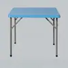 Mesa Dobrável Portátil, Plástico, Adequada para Apartamentos Pequenos, Dormitórios Estudantis, Estudo, Uso no Carro, Acampamento ao Ar Livre, Jantar, Mesa Quadrada Dobrável