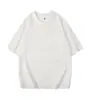Camisetas Lisas de Manga Curta para Verão para Homens e Mulheres no Atacado, Camisetas com Estampa de Publicidade de Time, Camisetas Cool Sorona com Ombro Caído tingidas com Cera