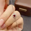 Pulseira de Rubis Naturais Transfronteiriça para Mulheres, Acessório de Nicho de Luxo, Joia de Prata 925, 4*5 Moda, Venda Direta da Fábrica