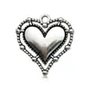 Amazon Mezcla 20 Colgante de Amor Etiqueta de Corazón Retro Accesorios de Aleación Collar Pulsera Colgante de Joyería con Forma de Corazón