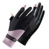 Guantes de Exterior Sensibles al Hielo Resistentes al Sol para Mujer, Verano, Delgados, Resistentes a los Rayos UV, Guantes de Conducir para Conductores, Dedos Expuestos, Guantes para Montar en Bicicleta Eléctrica