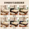 Cama Nuvem de Creme Francês Apartamento Pequeno Cama de Tecido Acolchoado Quarto Principal Chenille Amigo da Pele Armazenamento Cama de Casal Cama de Casamento