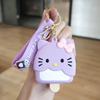 Monedero de Silicona para Gato Llavero Colgante Almacenamiento de Monedas Mochila Colgante Personalidad Moda Pequeño Regalo Venta al por Mayor