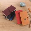 Caderno de Diário Retro PU Europeu e Americano Multifuncional Diário de Viagem Criativo Costura de Selim Bolso de Couro Sintético