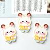 Caricatura lindo perrito amarillo infantil delgado flash acrílico diy horquilla broche insignia parche accesorios al por mayor