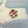 Botones de flor a cuadros de dos agujeros de 15 mm para ropa de niños, cárdigans, suéteres, vestidos, botones decorativos hechos a mano para manualidades