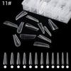 1-34 Molde de Unha de Cristal Extensão Dicas de Unha Sem Suporte de Papel Dicas de Extensão de Unha Dicas de Unha de Fototerapia Rápida Molde de Unha de Cristal Estampado