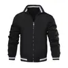 Otoño/Invierno 2023 Comercio Exterior Transfronterizo Chaqueta Cardigan Nueva de Color Sólido para Hombre Chaqueta de Entrenador Casual para Hombre Fabricante En Stock