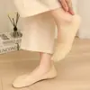 Calcetines de Seda de Hielo para Mujer, Calcetines de Verano Finos Antideslizantes Invisibles para Tacones Altos, Calcetines Cortos, Forros de Calcetín Invisibles de Algodón Puro de Corte Bajo