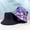 Sombrero de Pescador de Doble Vista con Patrón de Dinosaurio de Dibujos Animados para Hombre y Mujer, Sombrero Casual para el Sol, Estampado de Animales, Protección Solar, Sombrero de Cubeta