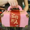 Caja de Regalo Éxito en el Examen Dorado, Caja de Mano Vacía, Regalo para Exámenes de Ingreso a la Preparatoria y Universidad, Caja de Regalo Festiva Estilo Chino Venta al por Mayor Personalización
