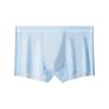 Ropa interior de verano ultradelgada de seda de hielo para hombre, sin costuras, de secado rápido, corte a medida, entrepierna antibacteriana 10A a base de ostra, bóxer para niño