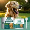 Yegbong Polvo para Limpieza Dental de Perros Fórmula Equilibrada Limpieza Bucal Eliminación de Olores Bicarbonato de Sodio Polvo para Limpieza de Dientes de Mascotas