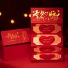 Pequeño Sobre Rojo Plegable con Estampado Dorado para Cumpleaños de Novia, Confesión Navideña, Regalo Ceremonial de Alta Gama, Sobre Rojo Regalo de San Valentín 520
