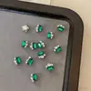Accesorios de Uñas Artísticas de Color Caramelo Melard de Moda con Pedrería Apilada Uñas Cuadradas Largas Nuevas con Pedrería Apilada Venta al por Mayor