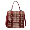 Mochila Feminina Mochila Design de Nicho Bolsa 2024 Nova Fashionável Multiuso Portátil Faculdade Xadrez Mochila Escolar