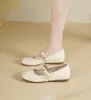 Zapatos Mary Jane estilo francés para mujer, nuevo modelo de verano 2026, hermosos zapatos de vestir, zapatos pequeños de cuero extremadamente atractivos y preciosos, de suela plana, perfectos para combinar con faldas