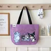 Bolsa Tote Original Sanrio Grande Capacidade Bolsa de Armazenamento para Natação hellokitty Malha Fashionável Ombro Único Bolsa para o Dia a Dia