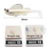 Cebo blando Luya Bait de silicona para saltar, pez con plomo de fondo anti-colgantes, 8,5 cm/14 g, anzuelo King Kong negro, cebo falso