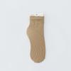 Calcetines apilados de primavera y verano para mujer, de terciopelo vintage de color liso, de moda, estilo coreano, para mujer