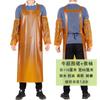 Delantal impermeable de tendón de res grueso antiincrustante de trabajo protección laboral piedra acuático cocina delantal hombres y mujeres delantal de cuero suave