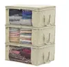 Caja de Almacenamiento No Tejida Más Vendida por el Fabricante Bolsa de Almacenamiento Plegable para Edredón Caja de Almacenamiento de Ropa para Armario a Prueba de Polvo y Humedad
