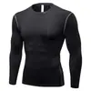 Uniforme de Baloncesto Negro con Mangas Cortas y Mangas Largas, Ropa Interior de Baloncesto para Hombre, Ropa Interior Elástica de Secado Rápido para Entrenamiento, Camiseta de Compresión para Baloncesto