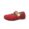 Zapatos Mary Jane de Estilo Retro con Boca Baja y Hebilla Única para Mujer 2026 Otoño Nueva Llegada Zapatos Planos de Uso Diario con Punta Redonda Cómodos