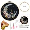 Nuevo Paquete de Material DIY Bordado Europeo Original Luna Dorada Abeja Flor Bordado Inglés Exportación Transfronteriza