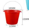 Balde de plástico pequeno vermelho azul e branco tinta multifuncional portátil ajustável balde de tinta à prova d'água balde quadrado redondo 2L experimento Tongcheng