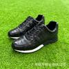 Zapatos de Piel Genuina para Hombre con Patrón de Cocodrilo, Versátiles para Deporte y Negocios, Aumentan la Altura, Zapatos de Negocios para Otoño e Invierno, Zapatos Casuales de Piel Genuina Hechos a Medida y al por Mayor