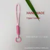 Nuevo Estilo Pulsera Trenzada Anudada para Teléfono Llavero Corto Anti-Pérdida Correa de Muñeca para Taza de Agua Accesorios Versátiles de Dopamina Venta al por Mayor