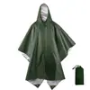 Poncho Multifuncional Tres en Uno para Exteriores, Capa para Montañismo y Senderismo, Impermeable, Lona de Suelo, Toldo, Ciclismo en E18