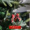 Qingdi Natal transfronteiriço pintado especial forma bola pingente plástico pequenos enfeites saco de presente de Natal guirlanda de carro decorações
