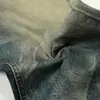 Calças Jeans Largas Soltas para Homens, Jeans Pesado Lavado Vintage Street Fashion Retro Americano Casuais Longas, Calças de Pai Ins