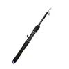 Vara de Pesca Retrátil Ultra-Curta Portátil 43cm Vara de Pesca de Seção Curta com Cabo de Pistola e Cabo Reto para Pesca Transfronteiriça