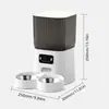 Alimentador automático para mascotas de doble banda con cámara gran angular para gato y perro, máquina de alimentación cuantitativa programada, punto visual inteligente