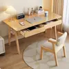 Escritorio de Estudio Nórdico para el Hogar Simple Escritorio para Computadora de Escritorio Dormitorio Escritorio de Núcleo de Madera Maciza para Estudiantes de Primaria y Secundaria Escritorio para Escribir Aprendizaje Oficina