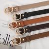 Cinturón Simple Nuevo con Hebilla de Pin Wenshi Estilo Coreano ins Cinturón Decorativo para Mujer Cintura Ceñida Color Sólido