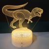 Luz de Noche Creativa con Grietas 3D, Base de Proyección de Luz Ambiental, Luz de Respiración Translúcida, Base de Luz de Cambio Automático de Color de 16 Colores