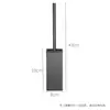 Portacepillo de Inodoro Gris Metalizado, Antiolor Acero Inoxidable 304 Montado en Pared Cepillo de Limpieza para Baño, Tipo Montado en Pared