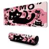 Amazon Hot Cat Alfombrilla de Ratón Grande Rosa Linda para Escritorio de Chica Alfombrilla Grande para Teclado de Computadora de Oficina