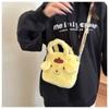 Bolsa Cuadrada Pequeña de Dibujos Animados Cinnamon Melody Culomi Linda de Peluche Bob Esponja Hombro Cruzada para Mujer