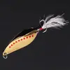 Punto rojo Leech Luya señuelo tiro largo lentejuelas metálicas cebo artificial con canaleta de sangre tres anzuelos pesca en mar ligera perlas bajo